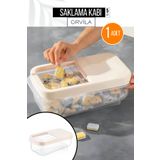 Orvila Çok Amaçlı Saklama Kabı 5lt Multibox- Erzak Bakliyat Deterjanlık Saklama Kutusu