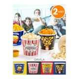 Orvila Orvila 2 Adet Popcorn Patlamış Mısır Kovası - Cips Ve Çerez Kutusu