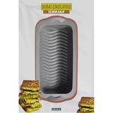 Orvila Orvila Dubai Çikolatası Kalıbı - Airfryer Baton Pasta Kek Ve Ekmek Kalıbı - Silikon Fırında Pişirme Matı