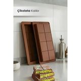 Orvila Orvila Dubai Çikolatası Yapma Kalıbı |Silikon 8Li Yapışmaz Bar