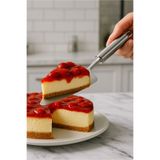 Orvila Paslanmaz Çelik Çok Amaçlı Pasta & Pizza Spatulası - Dilimleme Ve Servis - Tırtıklı