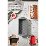 Orvila Silikon Fırın - Airfryer Baton Kek Kalıbı - Ekmek Kalıbı - Çok Amaçlı Pişirme Matı - Renkli