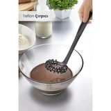 Orvila Yanmaz Yapışmaz Yüksek Isıya Dayanıklı Teflon Spiral Çırpıcı - Yumurta Çırpıcı 28 cm - Siyah