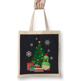 Orville The Duck Around The Christmas Tree Bez Çanta Uzun Saplı - Açık Bej - 40 X 40
