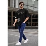 ORVIO Group Ürün Adı: Erkek Oversize Baskılı Beyaz Tişört – The Boston