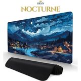 Oryn Nature Nocturne Edition | 80X30 cm Gaming Mousepad - (3mm Kalınlık) - Koyu Mavi