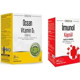 Orzax Beta Glukan 1,3/1,6 ve C Vitamini Içeren Imunol Kapsül + D3 20 ml Sprey