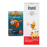 Orzax İmunol Ballı Çilek Aromalı 150 ml Sıvı + Easy Fishoil Omega 3 30 Çiğnenebilir Jel Tablet