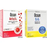 Orzax Methyl B12 1000ΜG Sprey 10 ml ve Ocean D3 K2 Damla 20 ml - Aromasız