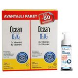 Orzax Ocean D3 K2 20 ml Takviye Edici Gıda Avantajlı Paket - Diş Beyazlatıcı Köpük Hediye
