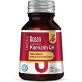 Orzax Ocean Koenzim QH 30 Kapsül 100 mg Ubikinol İçeren Takviye Edici Gıda