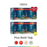 Orzax Ocean Plus 1200 mg Omega 3, 50+50 Softjel Kapsül, Limon Aromalı, 1 Alana 1 Bedava Set