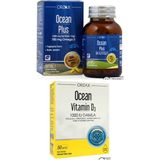 Orzax Ocean Plus Omega3 1200MG 50 Kapsül ve Ocean Vitamin D3 1000IU Damla 50ML - Limon