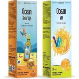 Orzax Ocean Portakallı Balık Yağı 150 ml + Ocean Vm 150 ml 2'li