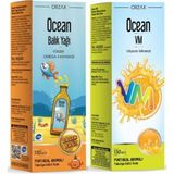 Orzax Ocean Portakallı Balık Yağı 150 ml - Vm İkili Paket