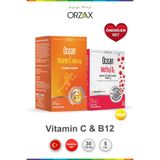 Orzax Ocean Vitamin C 1000 mg 30 Tablet & Methyl B12 5 ml Set