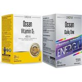 Orzax Ocean Vitamin D3 400 Iu 20 ml Sprey+Ocean Daily One Energy 30 Tablet