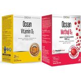 Orzax Ocean Vitamin D3 600 Lu Sprey 20 ml+Ocean Methyl B12 10 ml Dilaltı Sprey