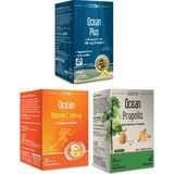 Orzax Omega 3 1200 Mg 30 Kapsül Balık Yağı + Propolis Sprey 20 ml + C Vitamini 1000 Mg 30 Tablet