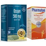 Orzax Omega-3 Balık Yağı 500 Mg 60 Kapsül Pharmaton Vitality 30 Tablet - Limon