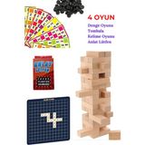 O&S Yılbaşı Eğlence Seti: 4 Oyun, Kelime Denge, Tombala, Anlat Lütfen, 12+ Yaş İçin