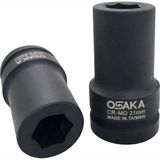 Osaka 1" Altı Köşe Havalı Derin Lokma 21 mm - Renkli
