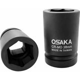 Osaka 1" Altı Köşe Havalı Derin Lokma 38 mm - Renkli