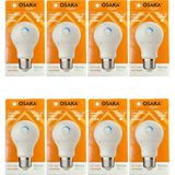 Osaka 10W (75W) 6500K (Beyaz Işık) E27 Duylu Dim Edilebilir Led Ampul (8 Adet)