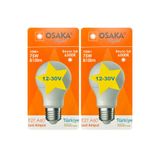 Osaka 12V 10W (75W) Beyaz Işık 6500K E27 Led Ampul, 2 Adet
