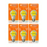 Osaka 12V 10W (75W) Beyaz Işık 6500K E27 Led Ampul, 6 Adet