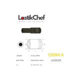 Osaka 19 mm 1/2" Derin Lokma - Siyah