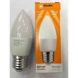 Osaka 3 Adet Osaka 6W=50W 540 Lümen E27 LED Buji 3000 Kelvin Günışığı - Gün Işığı