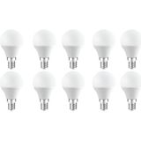 Osaka 6W Dekoratif LED Top Ampul Buji 10'lu Paket Beyaz Işık E14 Avize Lambası Ince Duy Küçük Ampul