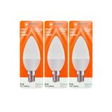 Osaka 7W (50W) Sarı Işık (3000K) E14 Duylu Led Mum Ampul, 3 Adet