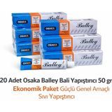 Osaka Balley Bali Yapıştırıcı 50 Gr X 20 Adet Ekonomik Paket Güçlü Genel Amaçlı Sıvı Yapıştırıcı