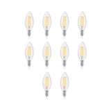 Osaka Filament 4w E14 Rustik Led Ampul 10'lu Paket Kıvrık E14 Kıvrık Beyaz Işık