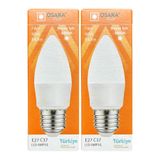 Osaka LED Ampul, 7W (50W), 6500K Beyaz Işık, E27 Duy, 2 Adet