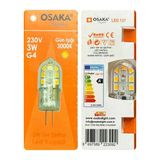 Osaka Led127 12V 3W 3000K Sarı Işık G4 Duylu Led Kapsül Ampul - 5 Adet