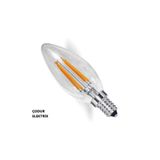 Osaka Light 4w = 40w Eşdeğer 2700 Kelvin Sarı Işık E14 Duylu 435 Lümen F Enerji Led Flemanlı Şeffaf Buji Ampul
