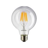Osaka Light 8w 2700 Kelvin Sarı ışık E27 Duylu Şeffaf Flamanlı Led Glop Ampul 928 Lümen E Enerji