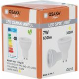 Osaka Light GU-10 7 watt 50 watt PRO SMD Günışığı Led Ampül
