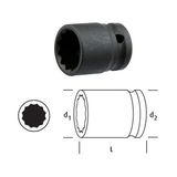 Osaka Ln38y12 Yıldız Lokma 3/8" 12 Mm