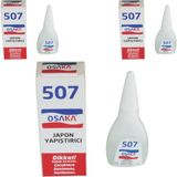 Osaka OSAKA507 Japon Yapıştırıcısı 17 gr 3'lü Güçlü Yapıştırıcı Hızlı Etki Sağlar