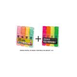 Osaka Pastel Ve Neon Fosforlu Kalem Set 4+4i