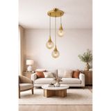 OSC HOME AYDINLATMA TASARIM 3'lü eskitme Huni bal cam Modern ve Şık Tasarım