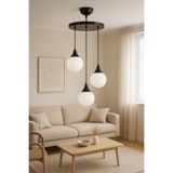 OSC HOME AYDINLATMA TASARIM 3lü Siyah Avize