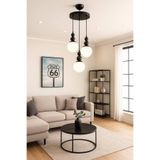 OSC HOME AYDINLATMA TASARIM Spor Siyah Avize 3lü
