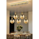 OSC HOME spor 5 li avize bal camlı yemek masası