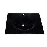 Oscar Cam Lavabo 12 mm 90 x 56 cm Siyah