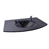 Oscar Kuaför Cam Lavabo 12 mm 100 x 56 cm Siyah K212